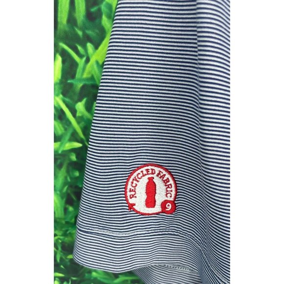 Chick-Fil-A Oobe Team Style Uniform Employee Polo Shirt Men’s Medium Striped - Picture 4 of 6